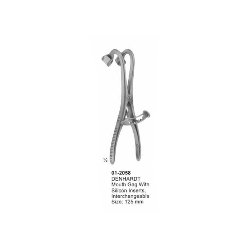 01-2058.jpg DENHARDT Mouth Gag With Silicon Inserts Interchangeable - Image 1