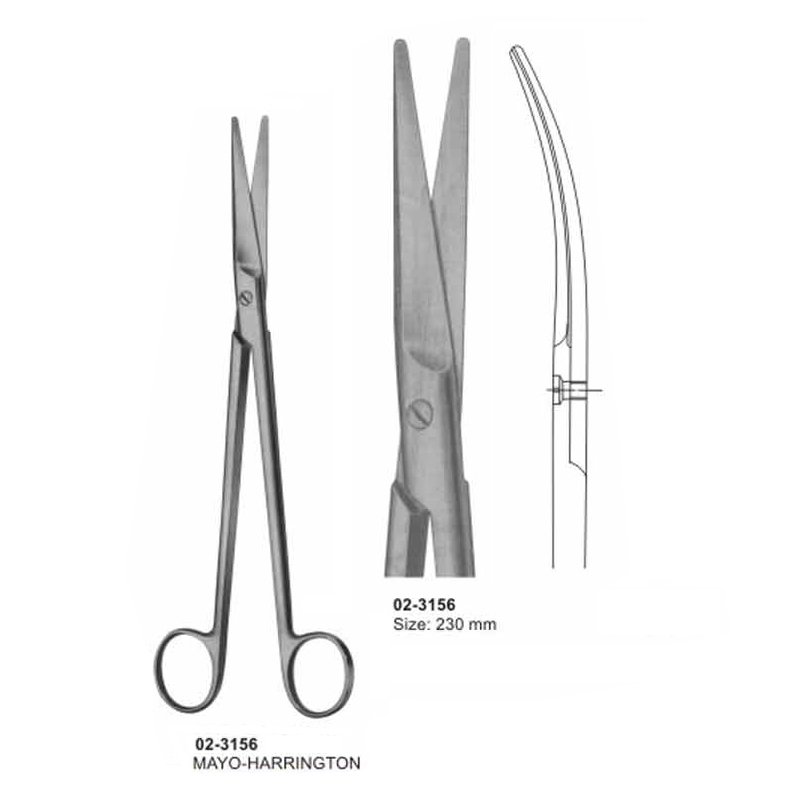 02-3156.jpg MAYO HARRINGTON Dissecting Scissors Curved 230 mm - Image 1