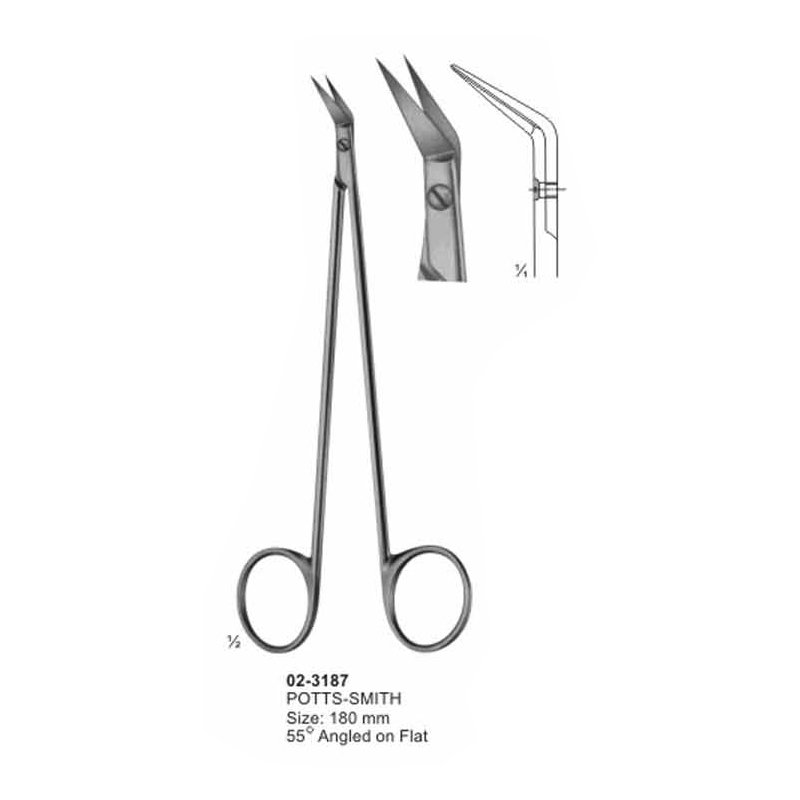 02-3187.jpg Potts-Smith Vessel Scissor 55 Degree - Image 1