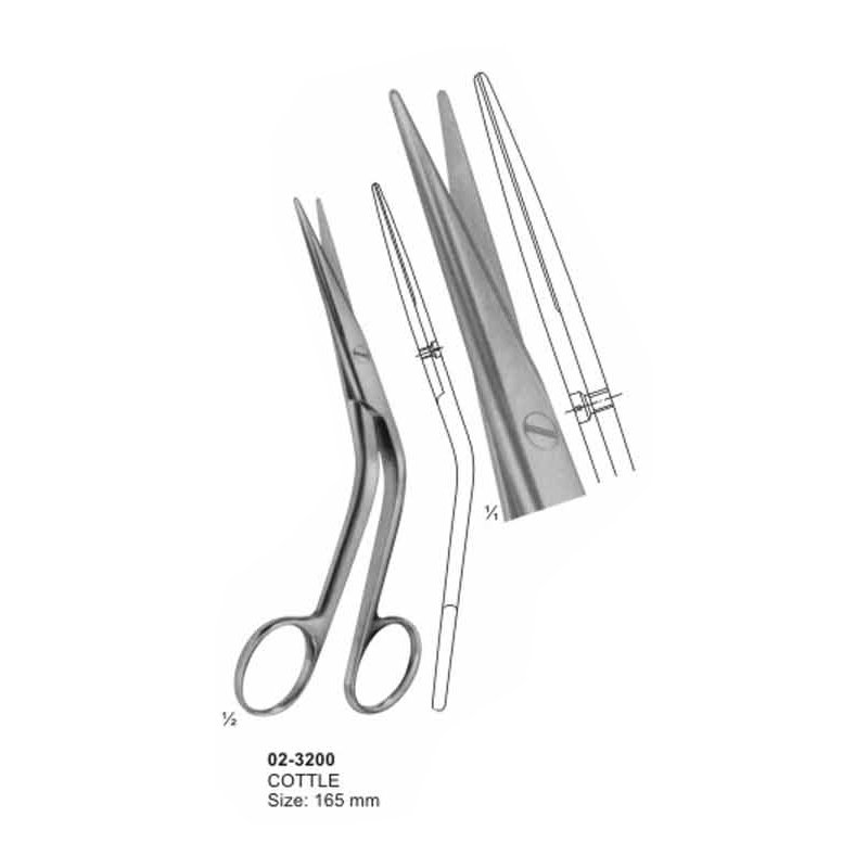 02-3200.jpg Cottle Delicate Scissor 165 mm - Image 1