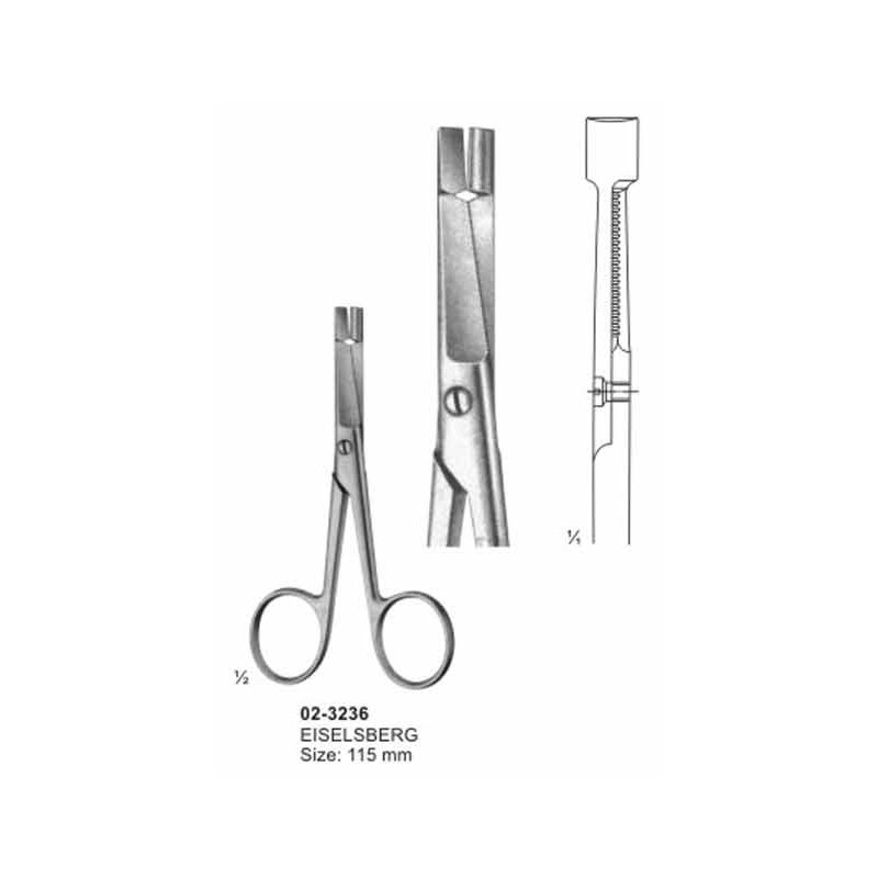 02-3236.jpg Eiselsberg Ligature Scissor 115 mm - Image 1