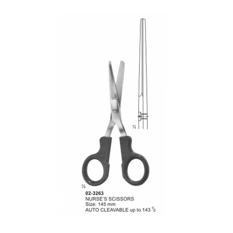 02-3263.jpg Nurse's Scissors 145 mm - Image 1