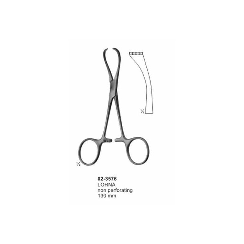02-3576.jpg Lorna Non Perforating Towel Clamps 130 mm - Image 1