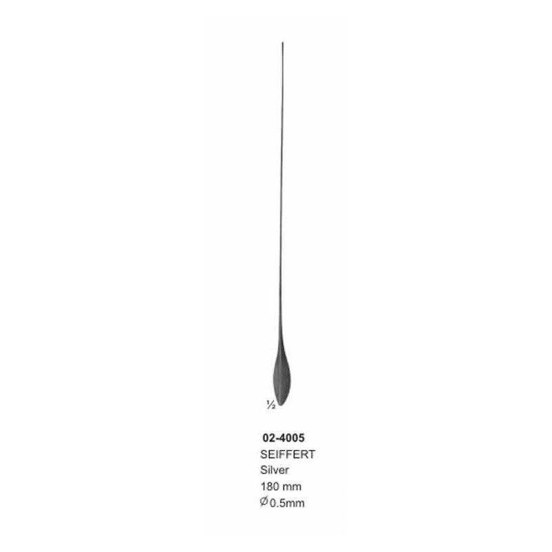 02-4005.jpg Seiffert Silver Cotton Applicator 180 mm - Image 1