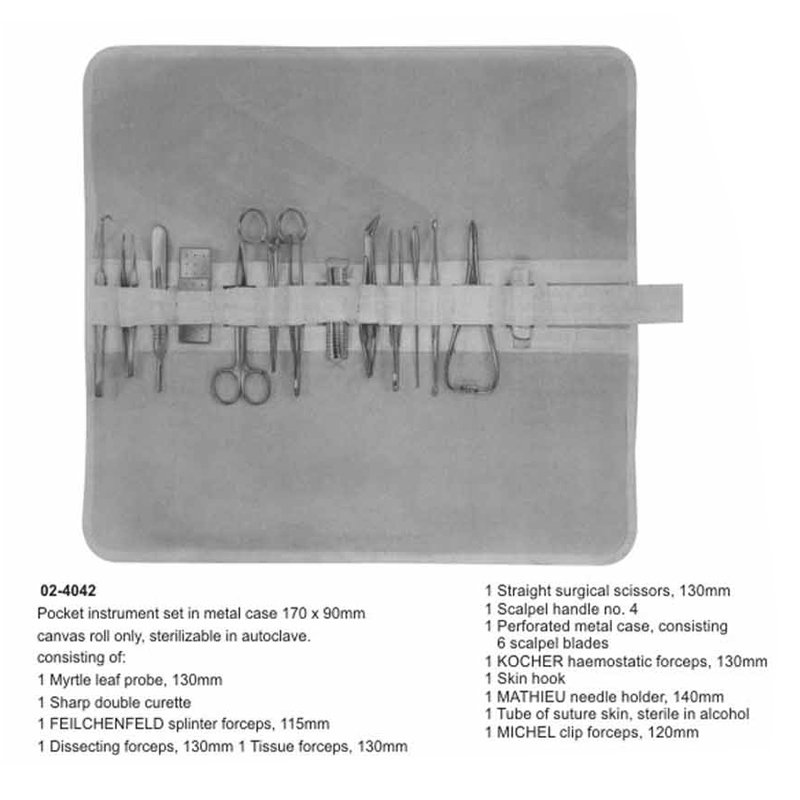 02-4042.jpg Pocket Instruments Set 13 Pieces - Image 1