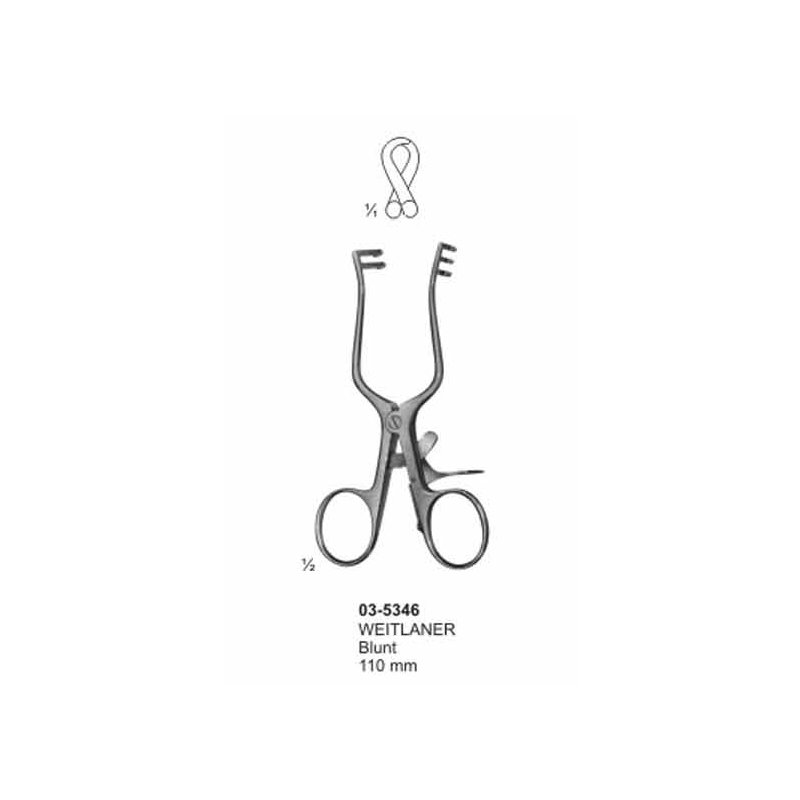 03-5346.jpg Weitlaner Blunt Self Retaining Retractors 110 mm - Image 1