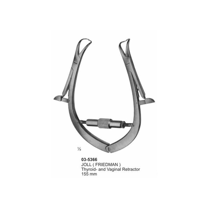 03-5366.jpg Joll(Friedman) Thyroid And Vaginal Retractors 155 mm - Image 1