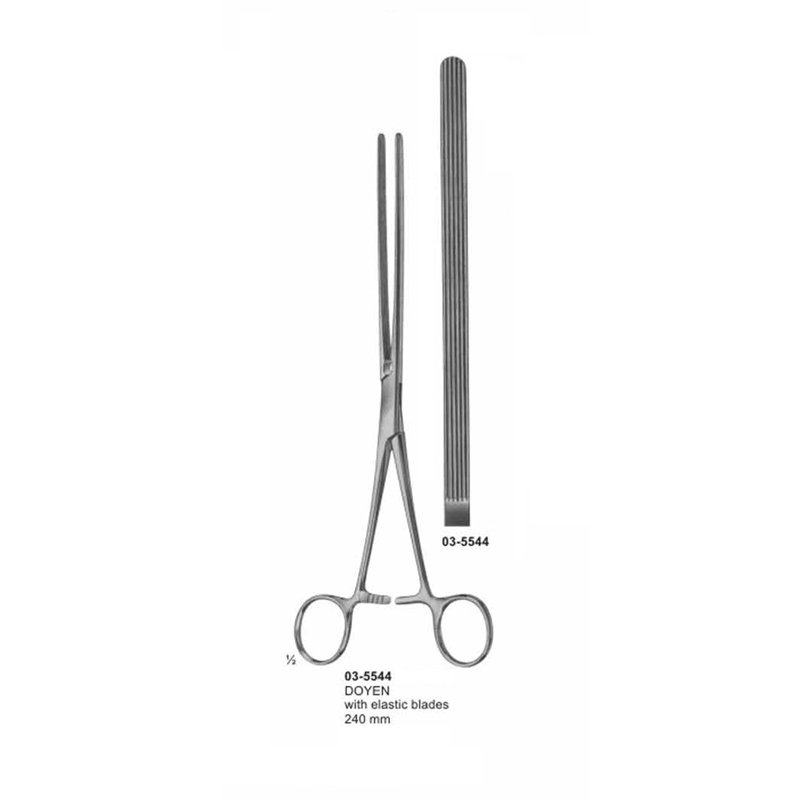 03-5544.jpg Doyen Intestinal Clamps Straight 240 mm - Image 1