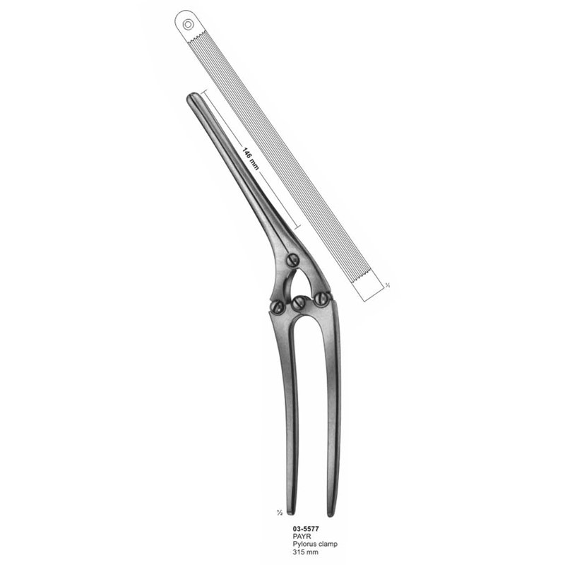 03-5577.jpg Payr Pylorus Clamps 315 mm - Image 1