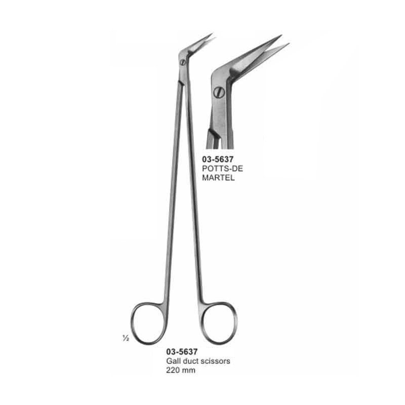 03-5637.jpg Potts-De Martel Gall Duct Scissors 220 mm - Image 1