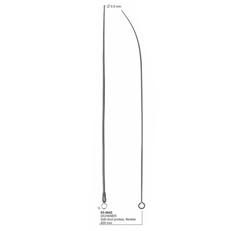 03-5642.jpg Ochsner Gall Duct Probes Flexible 400 mm - Image 1