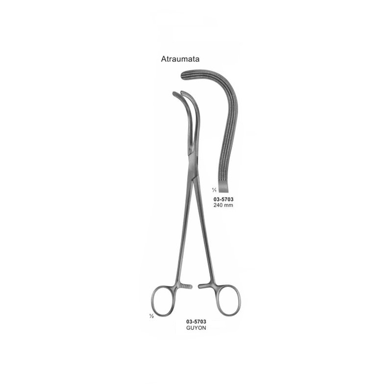 03-5703.jpg Guyon Kidney Clamps Atraumata 240 mm - Image 1