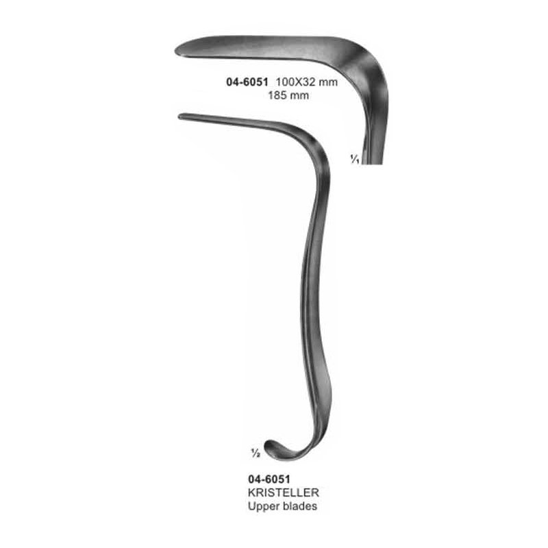 04-6051.jpg Kristeller Vaginal Specula 100x32 mm Length 185 mm - Image 1