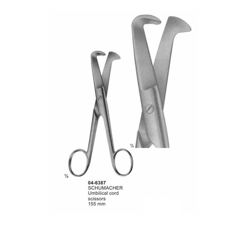 04-6387.jpg Schumacher Umbilical Cord Scissors 155 mm - Image 1