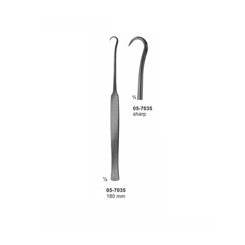 05-7035.jpg Tracheal Hooks Sharp 180 mm - Image 1