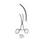 DE BAKEY Bulldog Clamps Curved 53 mm length 125 mm