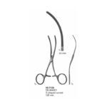 DE BAKEY S-shaped Curved Bulldog Clamps 53 mm length 125 mm