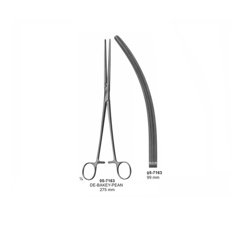 05-7163.jpg DE BAKEY PEAN Haemostatic Forceps 99 mm Length 275 mm - Image 1