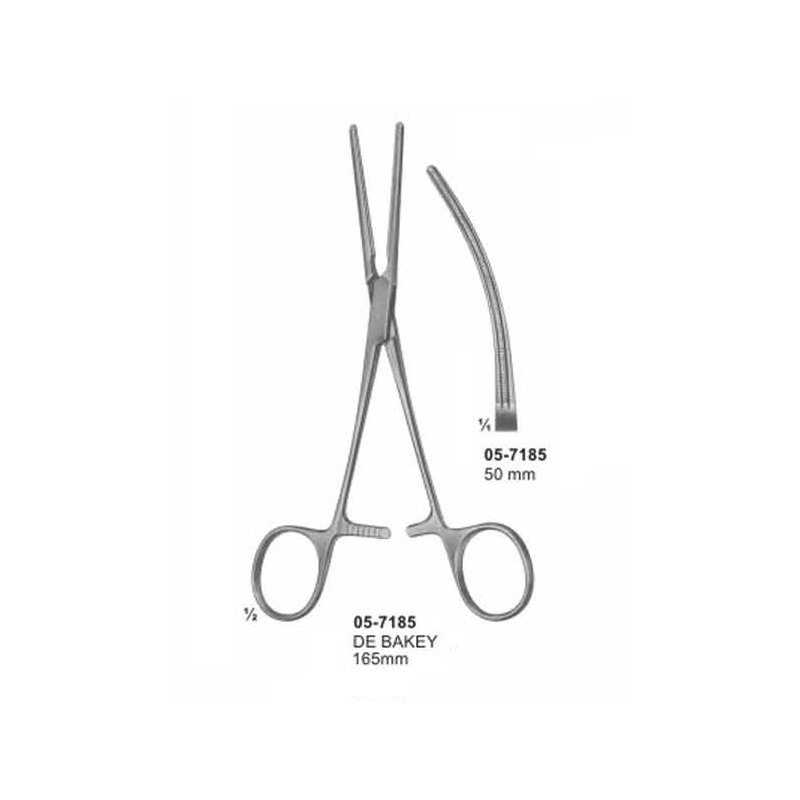 05-7185.jpg DE BAKEY Coarctation Clamps 50 mm Length 165 mm - Image 1