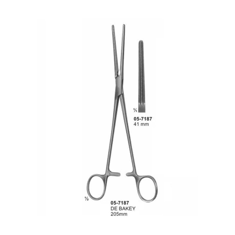 05-7187.jpg DE BAKEY Patent Ducts Clamps 41 mm Length 205 mm - Image 1
