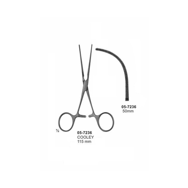 05-7236.jpg COOLEY Anastomosis Clamps Pediatric Type 50 mm Length 115 mm - Image 1
