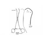 Derra-Cooley Anastomosis Clamps 80 mm Curved Size 175 mm