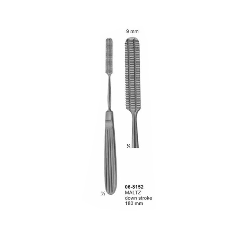 06-8152.jpg Maltz Bone File And Rasps Down Stroke 180 mm - Image 1