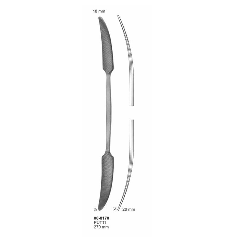 06-8170.jpg Putti Bone File And Rasps 270 mm - Image 1