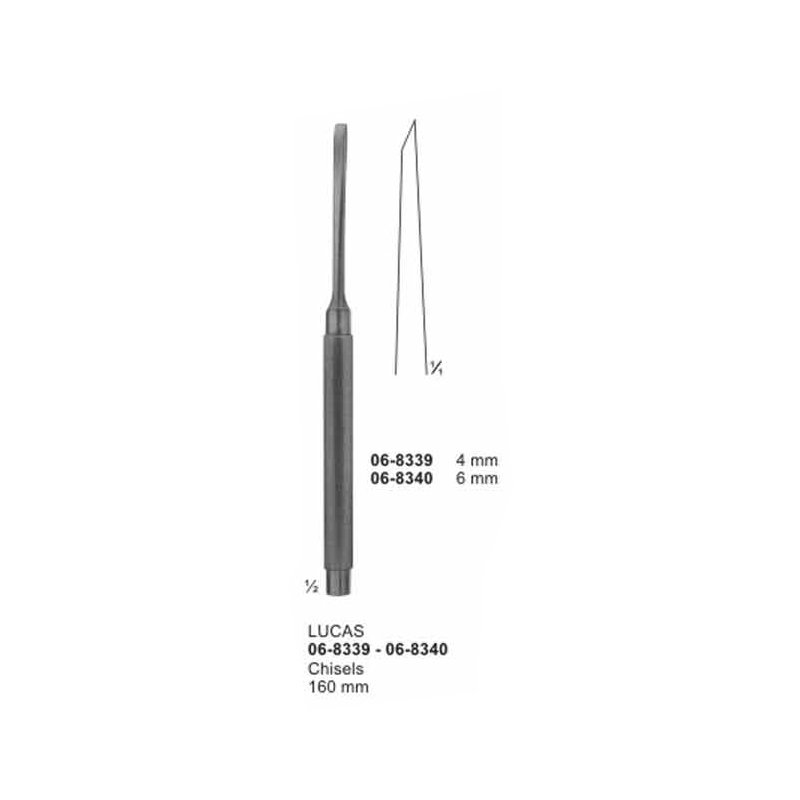 06-8339-06-8340.jpg Lucas Surgical Chisels 160 mm - Image 1