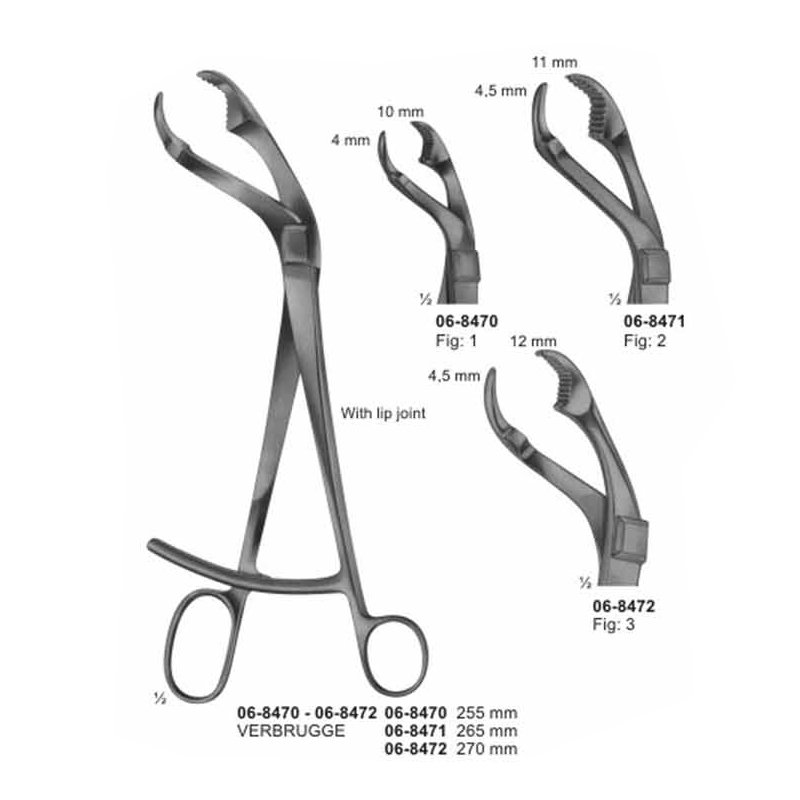06-8470-06-8472.jpg Verbrugge Surgical Bone Holding Forceps - Image 1