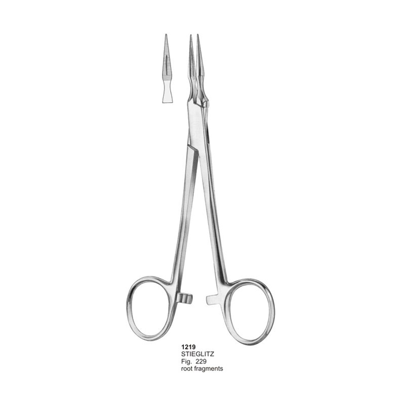 1219.jpg STIEGLITZ Fig 229 Root Fragments Splinter Dental Forcep - Image 1