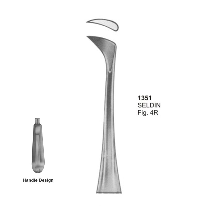 1351.jpg SELDIN Fig 4R Dental Root Elevator - Image 1