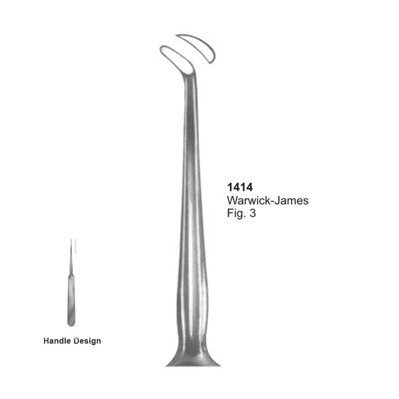 1414.jpg Warwick James Fig 3 Dental Root Elevators - Image 1